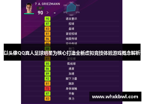 以头像QQ真人足球明星为核心打造全新虚拟竞技体验游戏概念解析